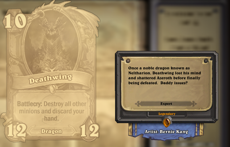 Illustration for article titled Hearthstone Cards Are Funnier Than You'd Expect